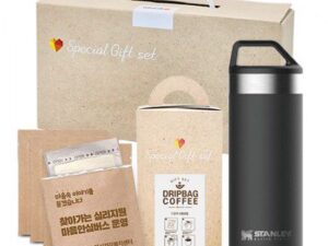 텀블러 판촉물 브랜드생활건강세트 13호 (스탠리 마스터 진공머그 532ml+ 드립백커피 4p세트)