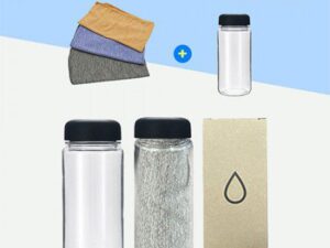 수건 기념품제작 플씨드 마블 쿨타올 + 보틀350ml 세트