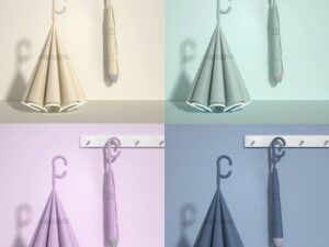 우산 판촉물제작 파스텔톤 거꾸로 우산 장우산 양산